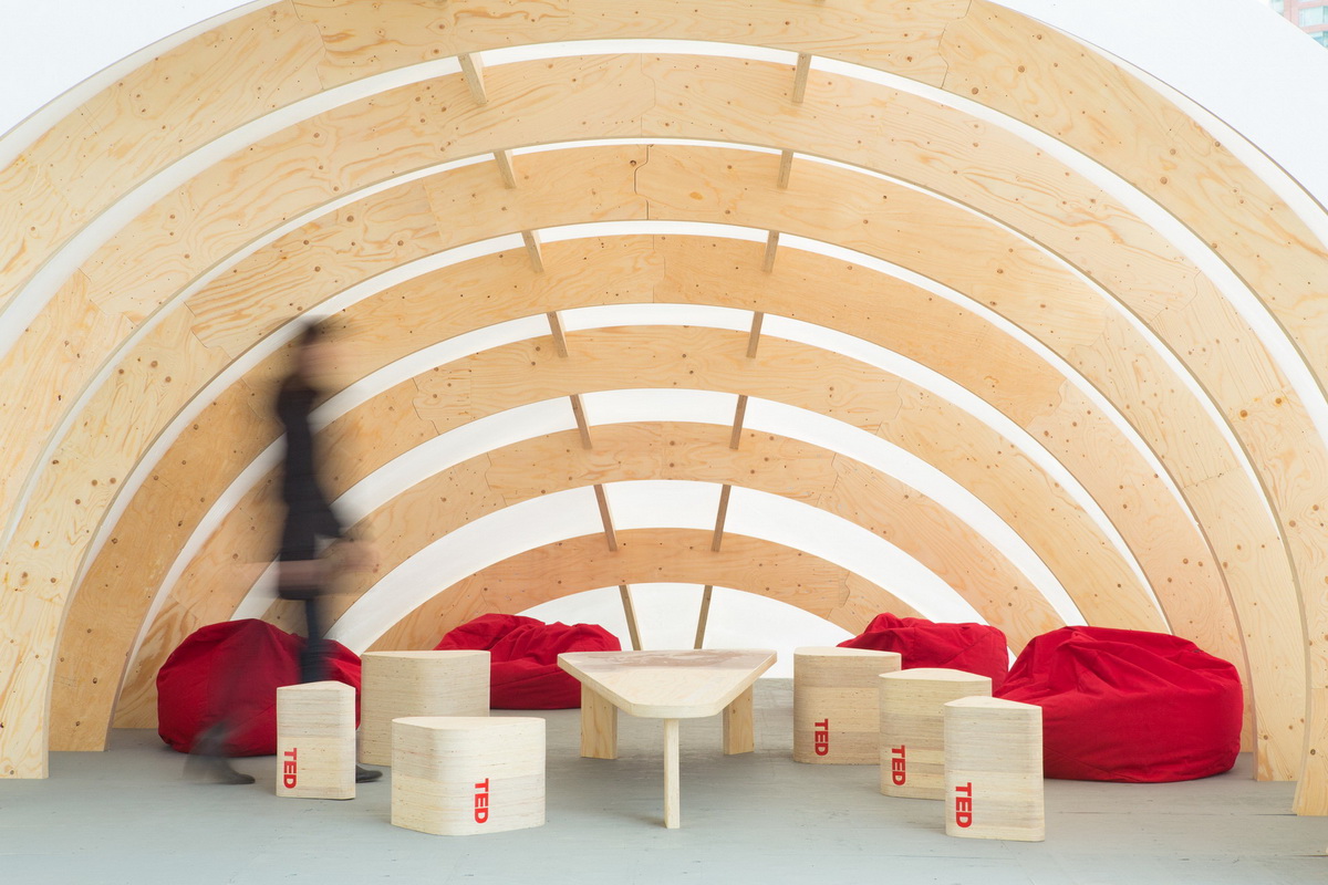 加拿大Elevate临时小屋木装置-设计建造课程